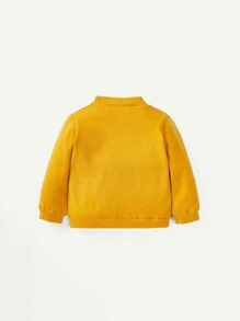 Baby Girl Contrast Hem Sweater