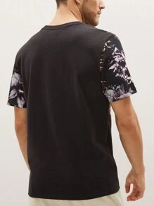 Áo thun & Áo lót Nam Hoa Giải trí - màu đen - Xem 2