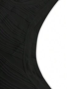 Men Solid Tank Top - Black - View 3