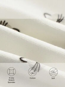 Cozy Pixies Bimba 3 pezzi Leggings con grafica fumetto