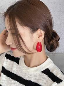 DAZY 極簡風格單色耳朵箍 - 紅色 - 查看 2