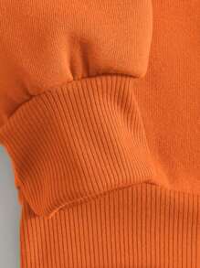 SHEIN EZwear Plus Sweat-shirt Imprimé Squelette À Doublure Thermique