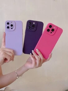 3 cái/bộ Bảo vệ máy ảnh Mờ TPU Chất rắn Mềm mại Cạnh Ốp lưng & bao da điện thoại - Nhiều màu - Xem 1