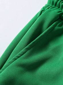 Aesthetic Post 男士字母圖案條紋飾邊運動衫&腰部抽繩衛褲 - 彩色 - 查看 5