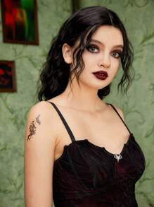 ROMWE Goth 哥特风格临时纹身贴纸，万圣节