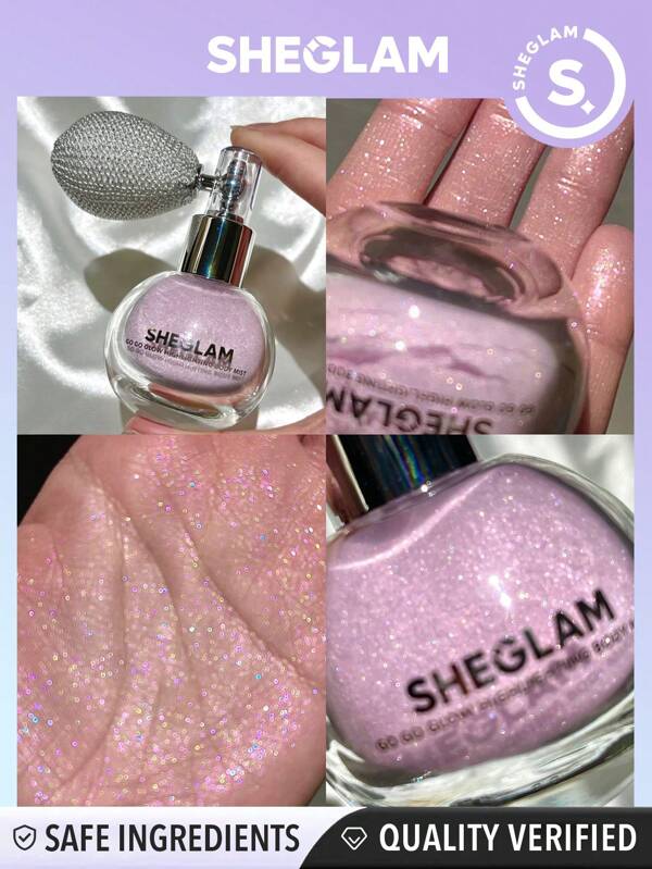 SHEGLAM Go Go Glow Highlighting Body MistLove Bomb Body Glitter Powder