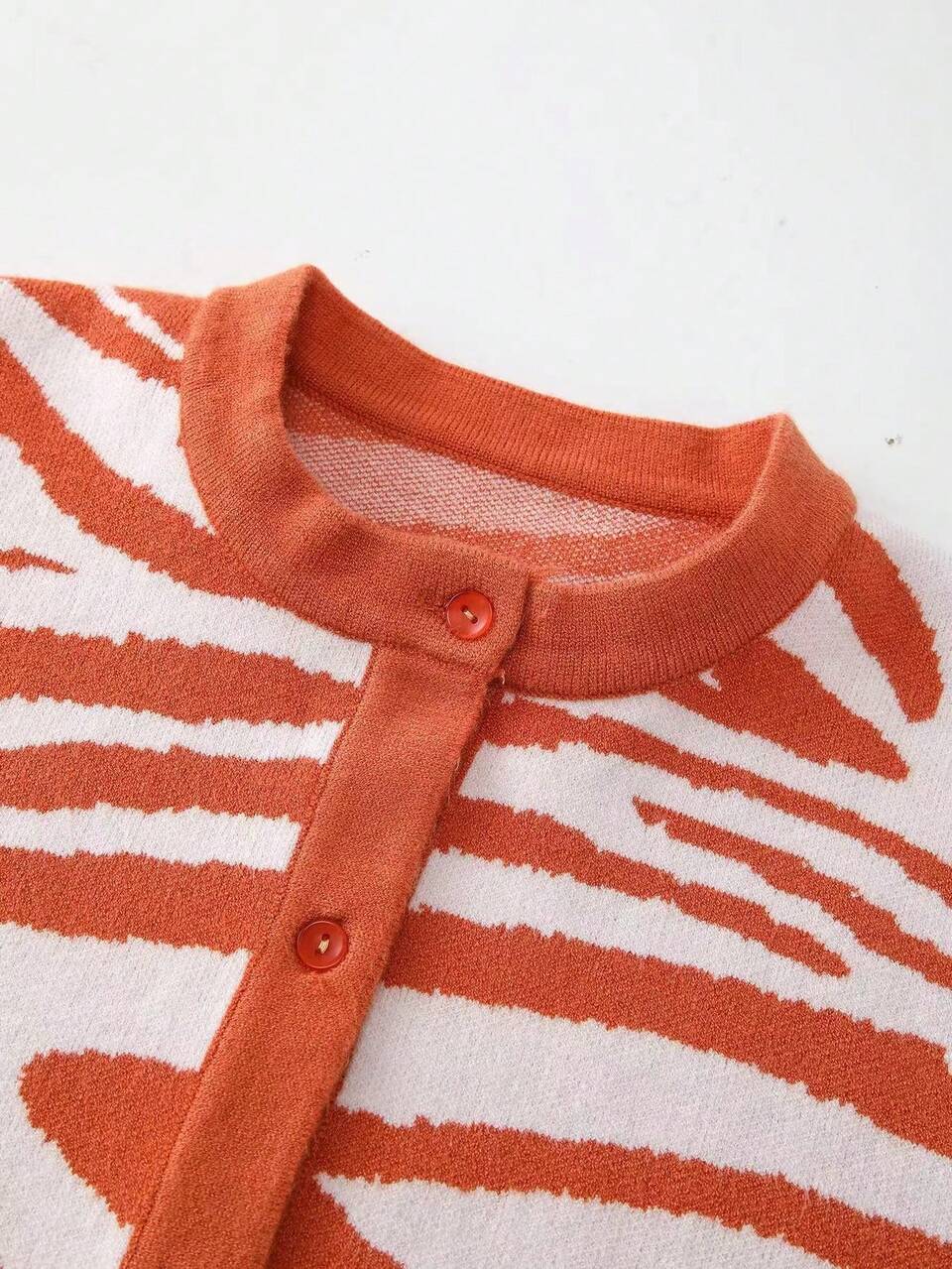 Tween Girl Graphic Pattern Button Front Cardigan Autumn Fall
