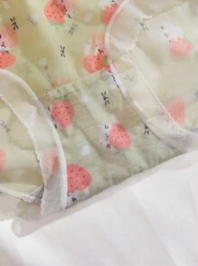 7 piezas Calzoncillos con estampado floral ribete con encaje - Multicolor - Ver 4