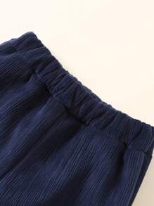 Baby Girl Contrast Lace Trim Pants