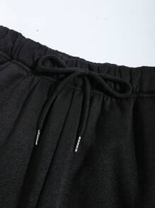 INAWLY Jogginghose mit Buchstaben Grafik, elastisch Bund