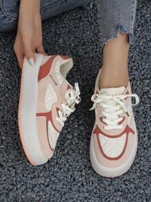 Women's Fashionable Low Cut Outdoor Casual Athletic Shoes - Pink - View 1