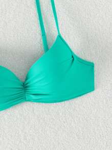 Áo bikini hở lưng mùa hè - Màu xanh Bạc hà - Xem 6