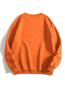 SHEIN EZwear Plus Sweat-shirt Imprimé Squelette À Doublure Thermique