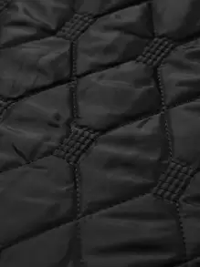 Manfinity Homme Nam 1 Miếng Dây kéo Lót nhiệt Ngoại cỡ Áo khoác - Màu xám đen - Xem 5