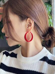 DAZY 極簡風格單色耳朵箍 - 紅色 - 查看 6