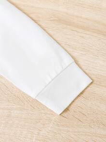 SHEIN 女小童蝴蝶和字母圖案連帽衫&牛仔效果牛仔褲