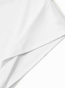 Men Slogan & Cartoon Graphic Tee - White - View 3