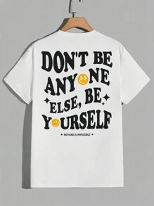 Manfinity RebelGame Nam Đồ họa Khẩu hiệu Áo thun & quần đùi - Đen và trắng - Xem 4