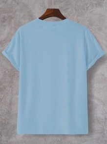 Manfinity RSRT Men Tropical Print Tee - Baby Blue - View 2
