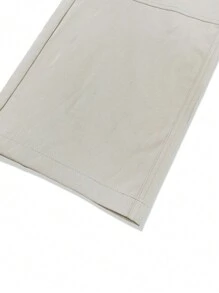 Manfinity Roghcode Men's Loose Fit Flap Pockets Cargo Pants, Plain Long Baggy Pants, For Husband, Boyfriend Gifts, For Fall - Apricot - View 8