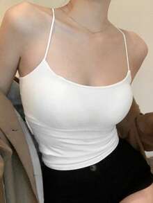 女士性感露背镂空设计自带细肩带吊带背心