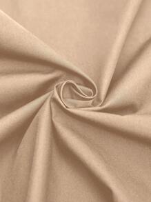 BizChic 素色前紐扣襯衫 - 卡其色 - 查看 6