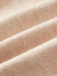 Cozy Pixies Baby Girl Bear Patched Raglan Sleeve Sweater & Knit Pants With Hat - Multicolor - View 8