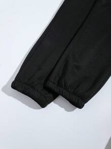 INAWLY Jogginghose mit Buchstaben Grafik, elastisch Bund