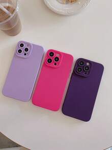 3 cái/bộ Bảo vệ máy ảnh Mờ TPU Chất rắn Mềm mại Cạnh Ốp lưng & bao da điện thoại - Nhiều màu - Xem 2