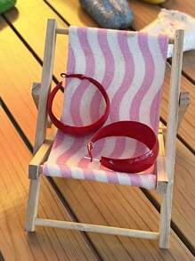 DAZY 極簡風格單色耳朵箍 - 紅色 - 查看 3