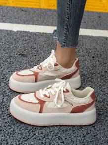 Women's Fashionable Low Cut Outdoor Casual Athletic Shoes - Pink - View 4