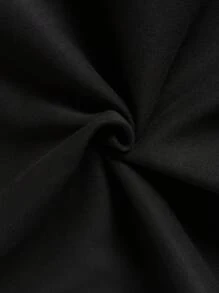 INAWLY 骷髅印花抽绳保暖连帽套头衫（秋季款） - 黑色 - 查看 5