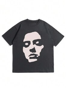 Áo thun Nam Con số Giải trí - Màu xám đen - Xem 3