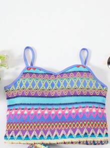SHEIN Tween meisje Geopatroon Camitop & short