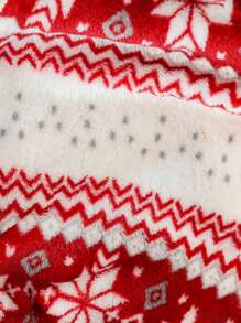 Chica preadolescente Top tank con estampado geométrico con pantalones para Navidad - Multicolor - Ver 3