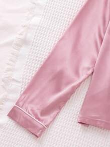 Tween Girls Solid Color Home Clothes - Pink - View 5