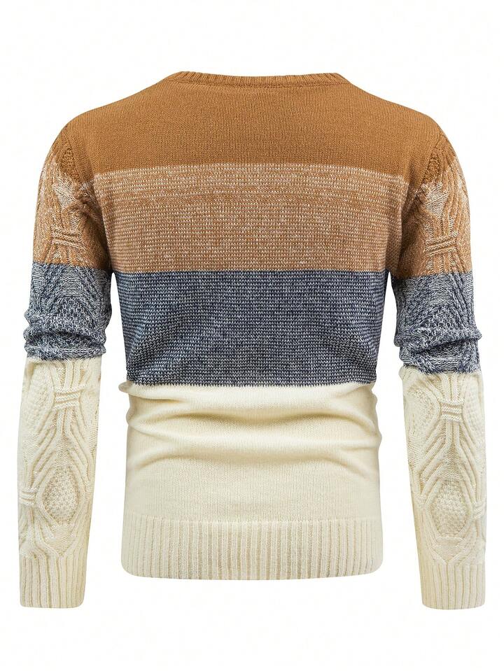 Manfinity Homme Men Colorblock Sweater | SHEIN