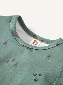 Cozy Pixies Baby Boy 3pcs Cartoon Dinosaur Pattern Round Neck Long Sleeve Top For Kids - Multicolor - View 7