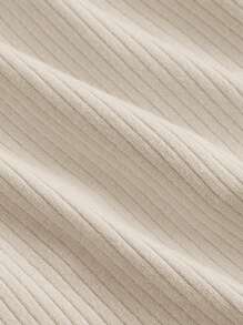 SHEIN MOD Plus Contrast Lace Bow Front Tee - Beige - View 3