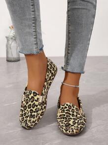 Của phụ nữ In hoa Báo Đúng mốt Giày đế bệt Giày phẳng - Nhiều màu - Xem 4