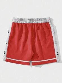 ROMWE MEN Street Life Các bạn In Sao Eo dây rút Quần short - Nhiều màu - Xem 2