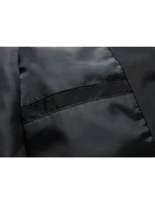 Men Zip Up Hooded Jacket - Black - View 14