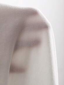 DAZY Solid Batwing Sleeve Tee - White - View 6