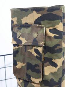SHUZIA Camo Print Pointed Toe Stiletto Heeled Boots