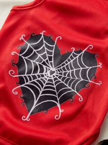 PAPER LOVES INK 1pc Heart & Spider Web Pattern Pet Vest