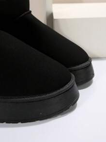 2025 Black Short Ankle Snow Boots, Multi-ColorThick Warm Shoes Slip-ResistantBoots, Thick Bottom Warm Boots,Short Boots