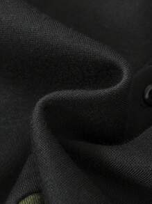 SHEIN Baby Boy Slogan Graphic Colorblock Sweatshirt & Sweatpants - Multicolor - View 6