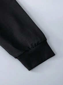 Young Boy Slogan Graphic 2 In 1 Pullover & Sweatpants - Black - View 6