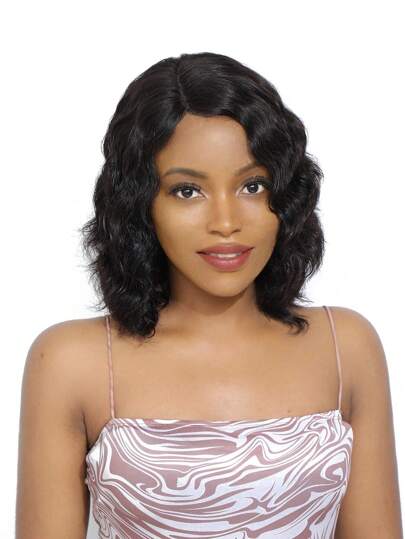 Loose Wave Layered Wig 13X4X1 T-Part Lace Wig Short Human Hair Wig For Women