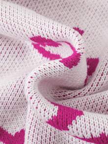 SHEIN 青少年女孩星星圖案落肩袖前紐扣開襟衫 - 彩色 - 查看 5